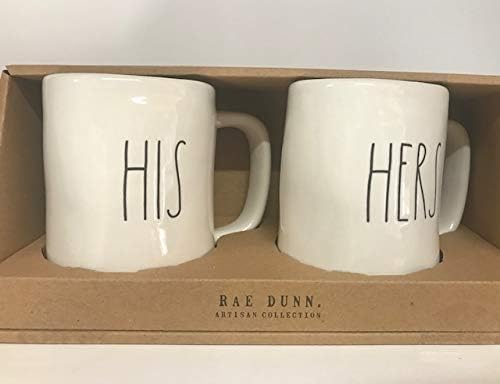 Rae Dunn by Magenta HIS & Hers Mug Gift Set Large Letter