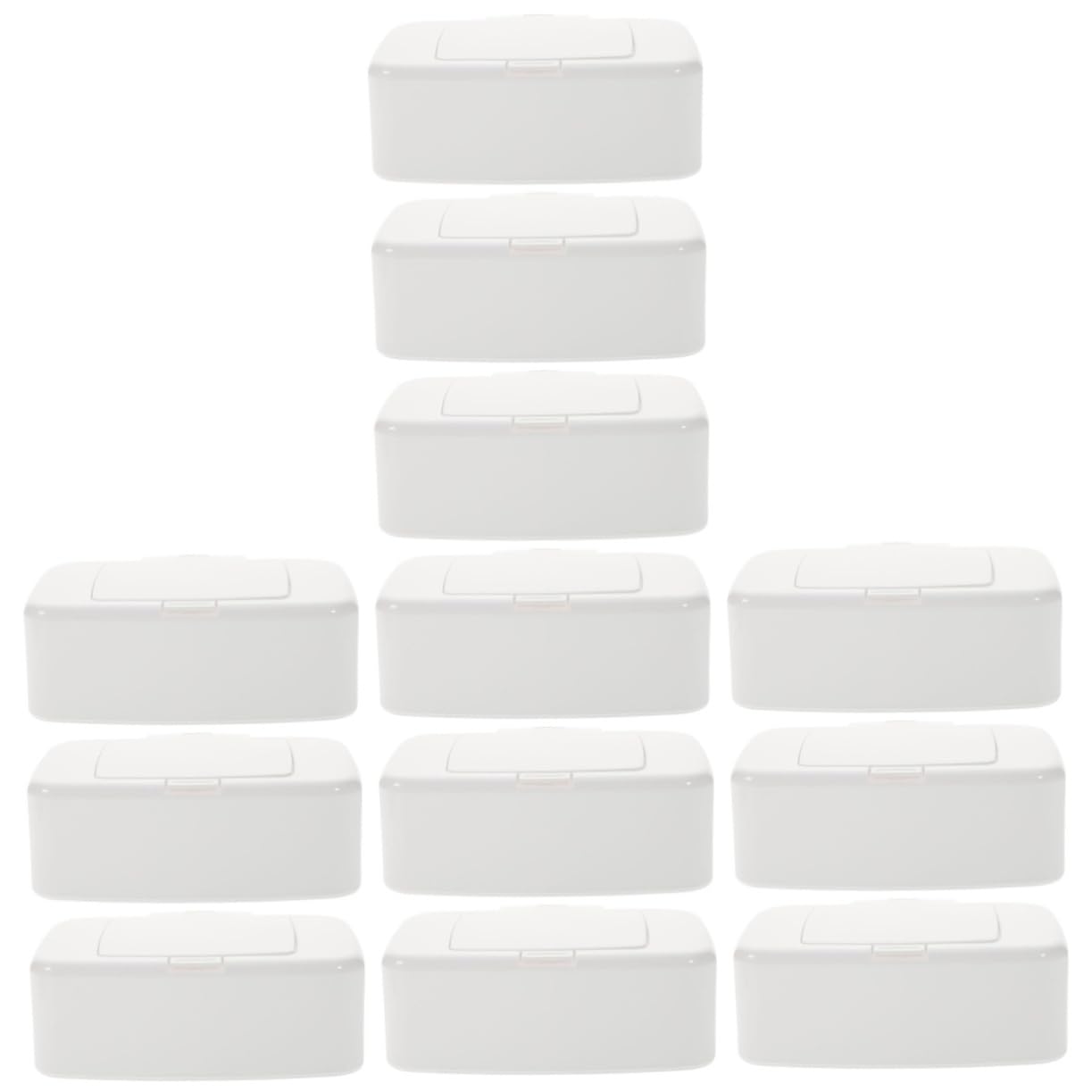 MAGICLULU 4 Sätze Kiste Abwischen Aufbewahrungsdose Storage Boxes Feuchttücher Spender Aufbewahrungskorb Caakg Feuchttücher Für Kleinkinder Wischbehälter Nachfüllbar Pp Weiß 3 Stück * 4