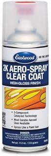 Eastwood 2k Aerosol Spray | Clear Coat Automotive Paint Aerosol Spray with Long-lasting and Durable Finish 12 Oz Can | Cle...