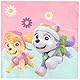Procos 90277 - Servietten Paw Patrol, Skye & Everest, 20 Stück, Größe 33 x 33 cm, Papierservietten mit Motiv, Helden auf vier Pfoten, Hunde, Party, Tischdekoration, Mundtuch, Bunt