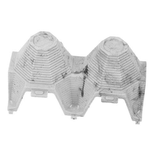 HAPINARY Refugio de Escorpiones Refugio para Reptiles Accesorio terrario contenedor para Mascotas Horquillas de Flores Artificiales Vestir Ocultar Cueva Piel de Cueva de Reptiles Grey