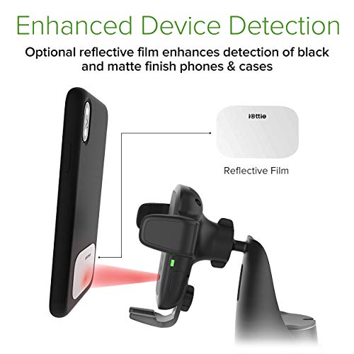iOttie Auto Sense Qi Wireless Car Charger - Automatic Clamping Cup Holder Phone Mount with Wireless Charging for Google Pixel, iPhone, Samsung Galaxy, Huawei, LG, and other Smartphones by iOttie - Image 6