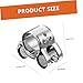 LAPYAPPE 4Pcs Adjustable Stainless Steel Hose Clamp Bolt Hose Clips for Automotive Industrial and Home Use