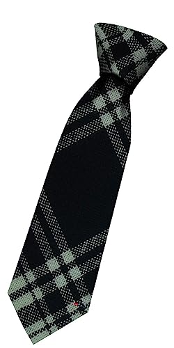 Cravate en laine garçon motif Menzies Black and White pour costume