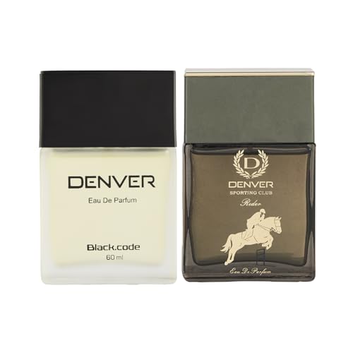 Image of DENVER Black Code & Champ Perfume For Men - 60ML Each, Pack Of 2| Long Lasting Perfume Body Scent For Men