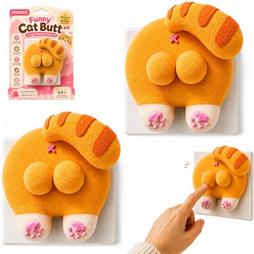 Accesorios de interruptor de gato tridimensionales para dormitorios infantiles alegres