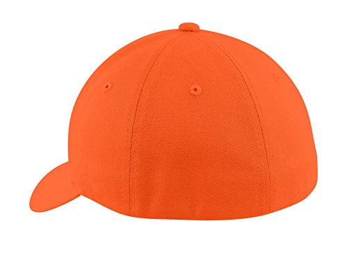 Port Authority Flexfit Cotton Twill Cap L/Xl Orange #TOP1