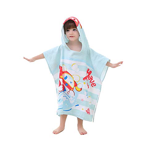 Toallas Dibujos Animados para niños 100% algodón con Capucha Poncho 