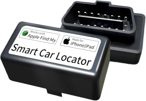 Localisateur de véhicule OBD pour voiture - Connexion à l'interface OBD - Fonctionne avec Apple Find My App (uniquement pour les appareils iOS) - Pas de charge nécessaire - Disponible pour tous les