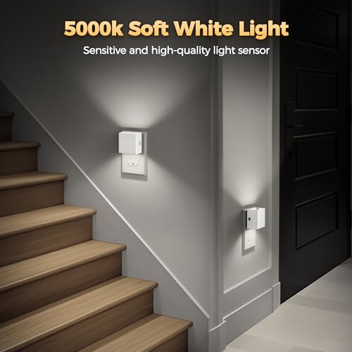 Image of DORESshop Night Lights Plug into Wall,Plug in Night Light,Daylight White