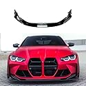 Auto Frontlippe Frontspoiler für BMW M3 M4 G80 G82 2021+, Frontstoßstange Lippe Spoiler Lip Splitter Diffusor Auto Frontspoiler Auto Zubehör,1 Bright Black