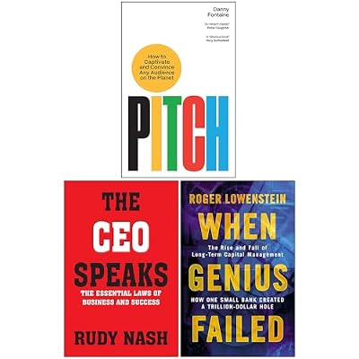 Pitch, The CEO Speaks & When Genius Failed 3 Books Collection Set