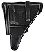 WWII German P08 Luger Pistol Holster - Black with Takedown Tools (Black