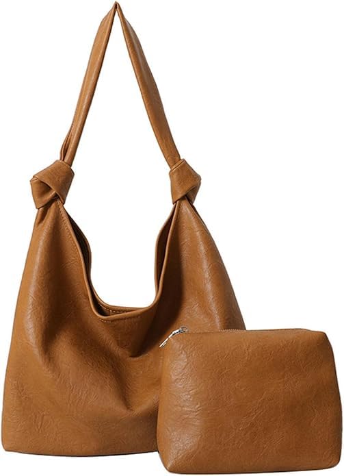 Bolso Tote de cuero PU para mujer con asa de hombro miniatura 1
