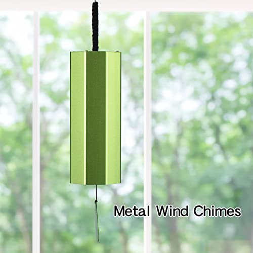 Entemah Sinos de Vento de Metal Meditação Chord Windchime Windbell para Jardim Exterior Pátio Decora