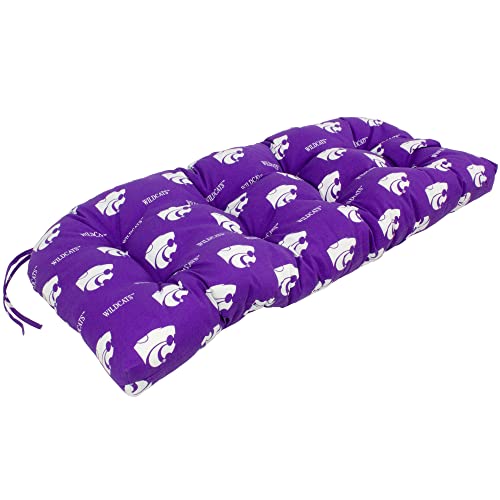 Image of College Covers Everything Comfy Kansas State Wildcats Indoor Outdoor Settee Loveseat Bench Cushions