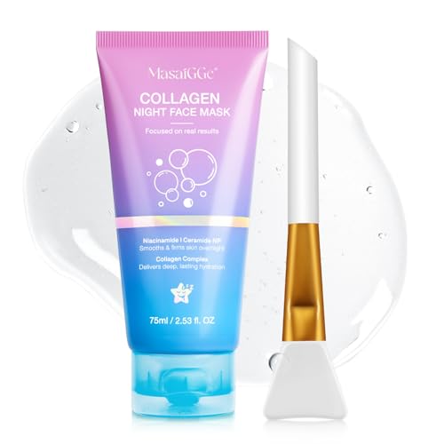 Collagen Night Wrapping Mask, Mascarilla de Colageno, Collagen Peel Off Mask,Mascarilla Facial,Mascarilla Colageno Facial Coreana,Hidratación profunda y hidratación