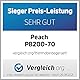 Peach Thermobindegerät DIN-A4 - Testsieger* - schnell startklar - nur 1 min. Bindezeit - einfachstes & schnellstes Bindesystem - inkl. 5x PBT100-14 - 5x 20 verschiedene Thermalbindemappen - PB200-70P