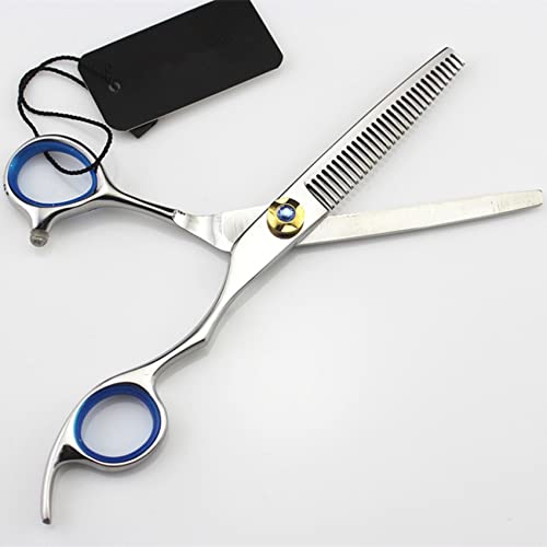 Hair Cutting Scissors, Professional Japan steel blue 6 inch hair