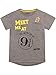 HARRY POTTER Maglietta per Ragazze Piattaforma 9 e 3/4 Grigio 9-10 Anni