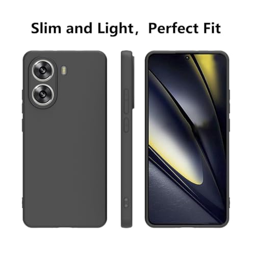 Image of Lustree Back Cover Silicon Flexible Shockproof Anti Scratch Back Cover for Poco X7 Pro - Black