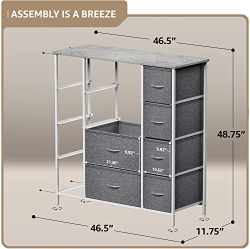 Sorbus Dresser With 12 Drawers - Chest Organizer Unit With Steel Frame Wood Top & Handle Easy Pull Fabric Bins For Clothes - Large Storage Furniture For Bedroom, Hallway, Living Room, Nursery & Closet #TOP2