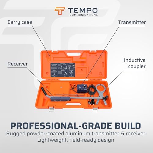 Image of TEMPO Communications 501 Tracker II Underground Wire Locator, Buried Wire Locator, Underground Wire Tracer, Locate Wires 7 Ft Deep (2026 Model)