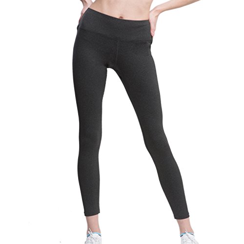VFUN Legging de Sport Pantalon de Yoga Femme Basique avec Coupe Ajustée Gris XL