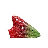 Ocarina Alt C Keramik Keramik-Okarinas, 16 Löcher, Alt-C-Taste, AC-Dreifach-Okarina, professionelle Musikinstrumente für Anfänger Erwachsene