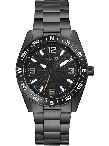 GUESS Stainless Steel Analog Black Dial Mens Watch-Gw0327G2, Band Color-Black (B09J1N1VT3) Amazon Price History, Amazon Price Tracker