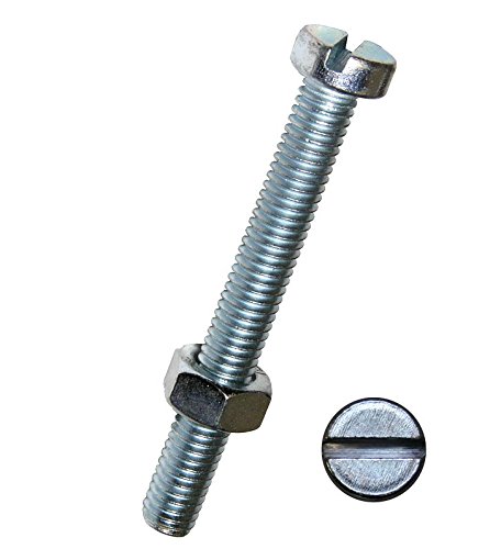 Image secondaire de Dresselhaus vis à tête fendue et écrou cylindrique galvanisé 5 m x 20 mm-lot de 25