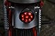 Motorrad LED Stop Rücklicht - Homologated - Glänzend Schwarz mit Rot Gläser für Cafe Racer, Scrambler, Maßgefertigt Projekt