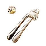 Kebley High-End Garlic Press Stainless steel Professional Heavy Soft-Handled Garlic Press Crush (silver)