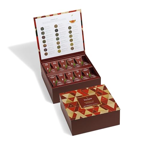 Tea Forte, baule da tè con 40 infusori da tè piramidali artigianali - Warming Joy Chest