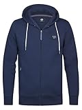Regular Fit PETROL INDUSTRIES Men Sweater Hooded Zip, Navy Blue, XL Hombre