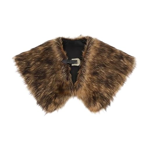 Cosplay Viking - Collar de piel sintética para hombre, bufanda de piel sintética medieval, cuello envolvente, guerrero, renacimiento, O Marrón, Talla única | Ya disponible en tu tienda friki favorita! En mundofriki.es! Cosplay Viking - Collar de piel sintética para hombre, bufanda de piel sintética medieval, cuello envolvente, guerrero, renacimiento, O Marrón, Talla única | Ya disponible en tu tienda friki favorita! En mundofriki.es!