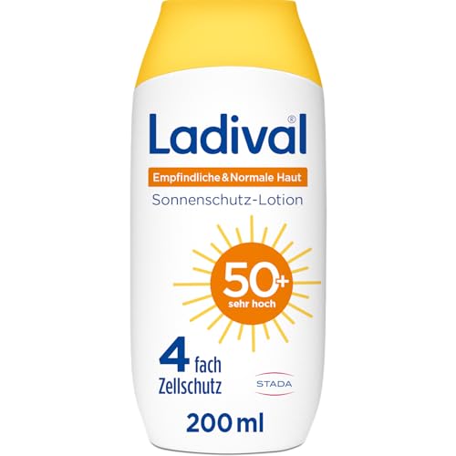Ladival Sonnenschutz-Lotion für empfindliche & normale Haut LSF 50+ Körper, 200 ml Lotion