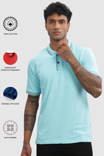 Image of ADRO Polo T Shirt for Men | Black Polo T-Shirt | 100% Cotton Polo Tshirt | Regular Fit Polo| Available in Plus Size Polo