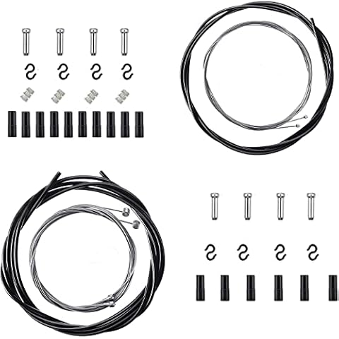 Bicycle Brake Cable - Universal Bowden Cable - Bicycle Rear Derailleur Cable and Brake Cable Kit for Repairing Bicycle Mountain Road Cover