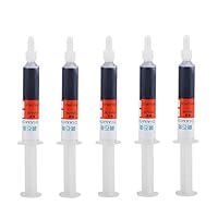 Akozon Diamant Schleifpaste 5 Stück/Set Diamant Läpppaste Polierpaste Diamantschleifen Läppmasse Körnung Compound Verbindung Spritzen (W40#320)