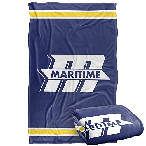 MMA Buccaneers Blanket, 36"x58", Primary Logo Stripes, Super Soft Throw