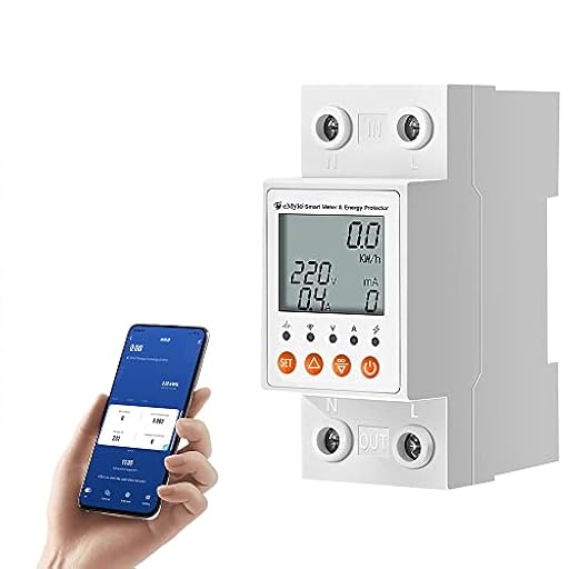 eMylo Medidor Consumo Eléctrico WiFi Tuya Smart, Carril DIN Monofásico LCD, Interruptor Diferencial, Protección Fugas AC80-400V, APP Control, Domótica Hogar Cuadro Eléctrico | Ya disponible en tu tienda friki favorita! En mundofriki.es!