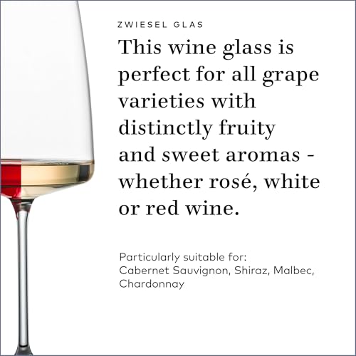 ZWIESEL GLAS Sensa Bordeaux Red Wine Glass (Set of 6), Wine Glasses for Red and White Wine, Dishwasher-Safe Tritan Crystal Glasses, Made in Germany (22 Ounce) by Zwiesel Glas - Image 3