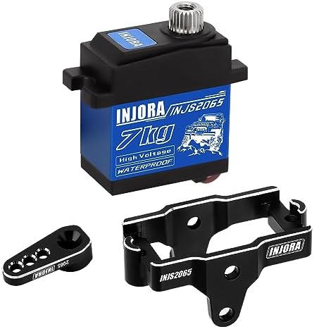 INJORA INJS2065 7KG Servo with Mount & Horn for TRX4M RC Crawler