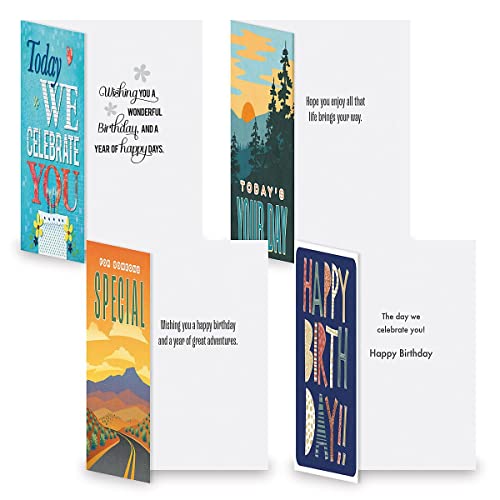 image for Current For Him Happy Birthday Greeting Card Set - Value Pack of 20 Ca