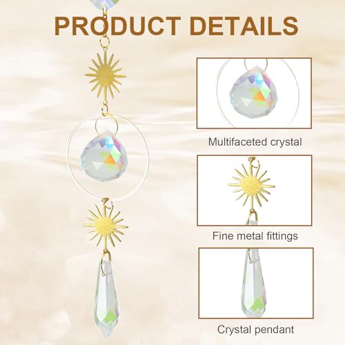 Zonoori Sonnenfänger Kristall, Aufhängen Kristalle Suncatcher, Basteln Sun Catcher