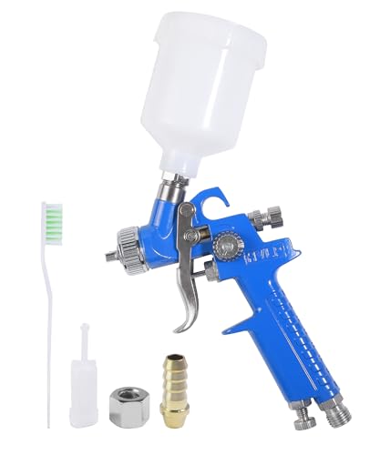 UNLRAE Spray Paint Gun,Car Accessories Mini Hvlp Spray Gun with 0.8 mm Nozzle & 125cc Cup,Car Spot Detail Repair Paint Sprayer Tool Kit,Suitable for Automotive Furniture Painting,Primer