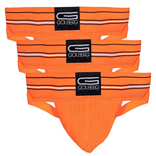 GOLBERG G Men’s Athletic Supporters (3 Pack) - Jock Strap Underwear - Extra Strength Elastic