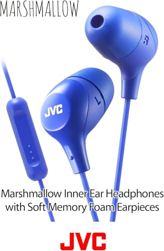 Image of JVC Memory Foam Earbud Marshmallow Memory Foam Earbud with Mic Black (HAFX38MB)