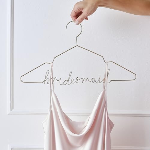 Ginger Ray Gold Metal ’Bridesmaid’ Clothes Hanger for Bridesmaids Dress 44.5cm